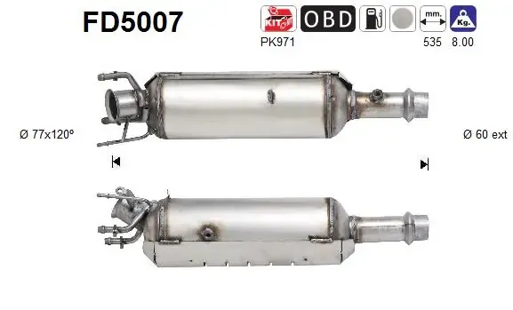 Сажевый фильтр FD5007 AS/Auto Storm