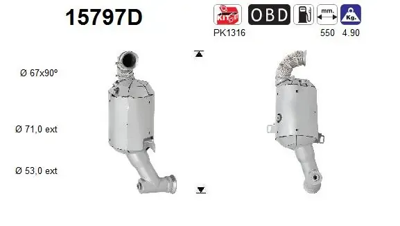 Катализатор 15797D AS/Auto Storm