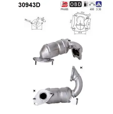 Катализатор 30943D AS/Auto Storm