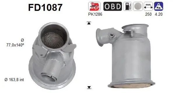 Сажевый фильтр FD1087 AS/Auto Storm