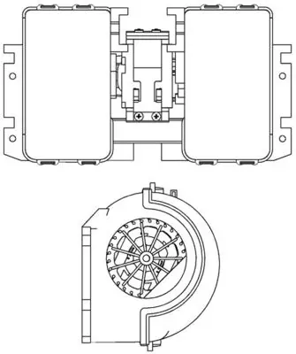 Вентилятор печки AB180000P Mahle Original