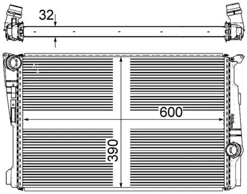 Радиатор CR876000P Mahle Original
