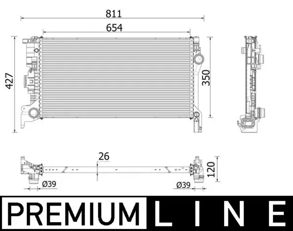 Радиатор CR2335000P Mahle Original