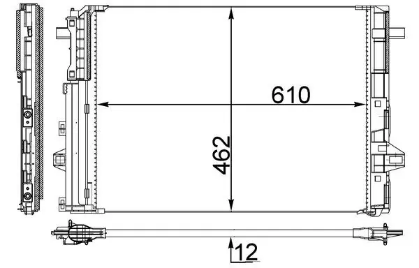 Радиатор кондиционера AC446000S Mahle Original