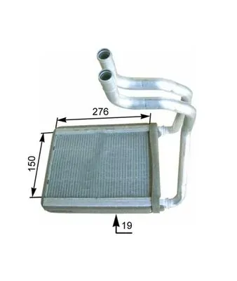 Радиатор печки AH175000P Mahle Original