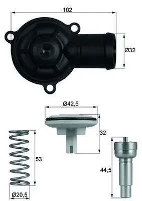 Термостат TI22087D Mahle Original