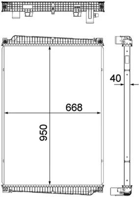 Радиатор CR1149000P Mahle Original