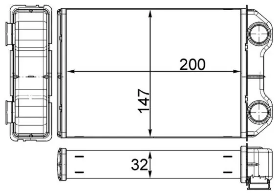 Радиатор печки AH251000S Mahle Original