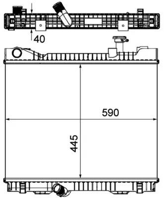 Радиатор CR1045000P Mahle Original