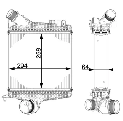 Интеркулер CI221000P Mahle Original