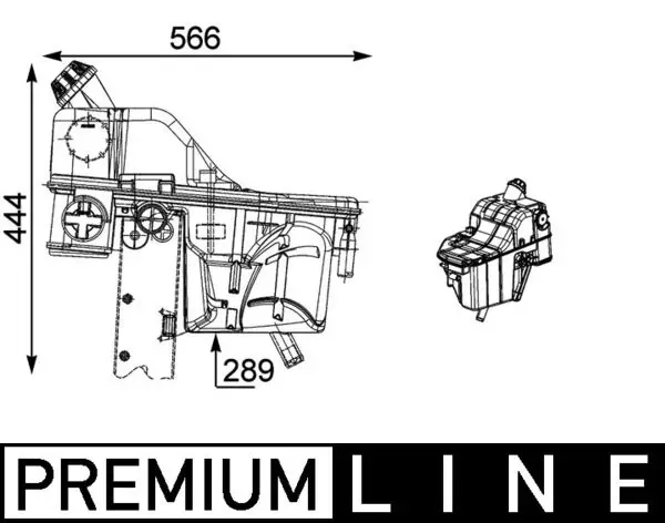 Бачок системы охлаждения CRT54000P Mahle Original