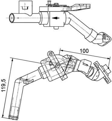Кран печки CV8000P Mahle Original