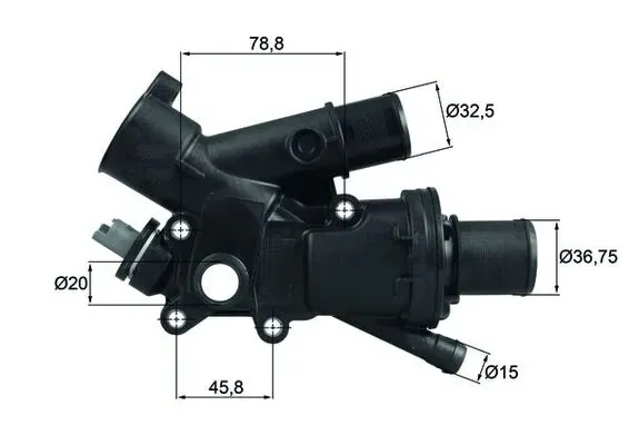 Термостат TH4383 Mahle Original