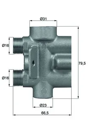 Термостат системы охлаждения масла АКПП TO975 Mahle Original