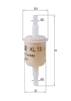 Топливный фильтр KL13 Mahle Original