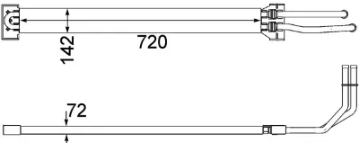 Радиатор ГУР MAHLE CLC109000P