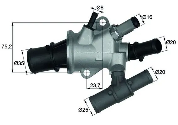Термостат TI16888 Mahle Original