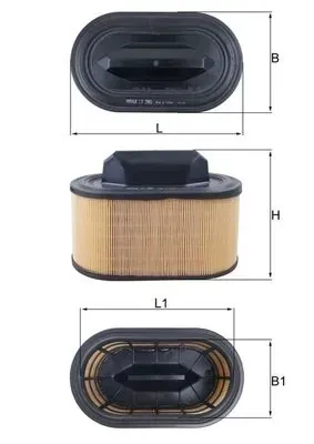 Воздушный фильтр LX2966 Mahle Original