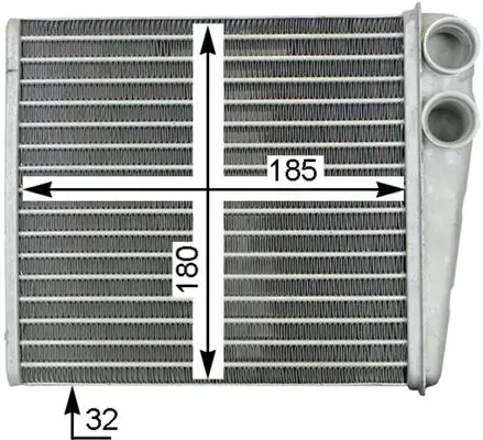 Радиатор печки AH208000S Mahle Original