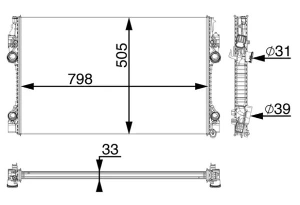 Радиатор CR1163000P Mahle Original