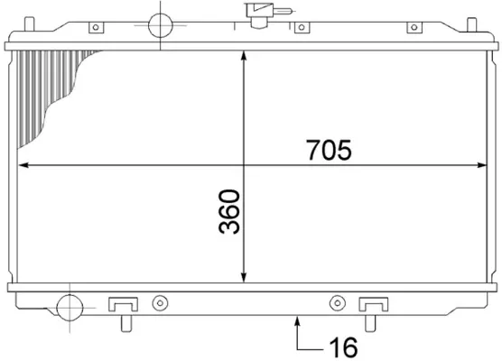 Радиатор CR1486000S Mahle Original