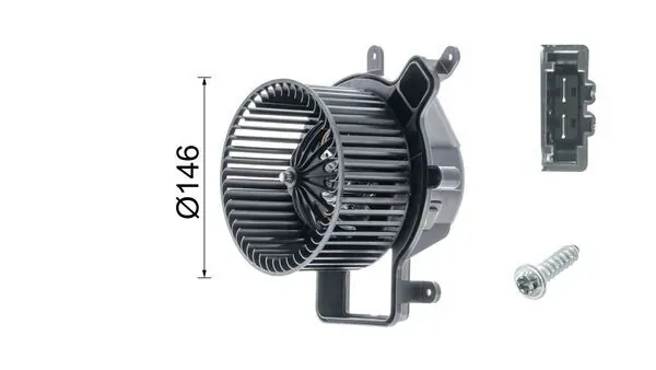 Вентилятор печки AB137000P Mahle Original