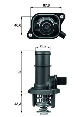 Термостат TI16105 Mahle Original