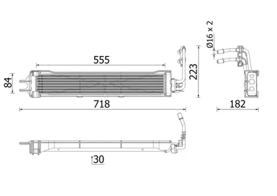 Радиатор охлаждения АКПП CLC333000P Mahle Original