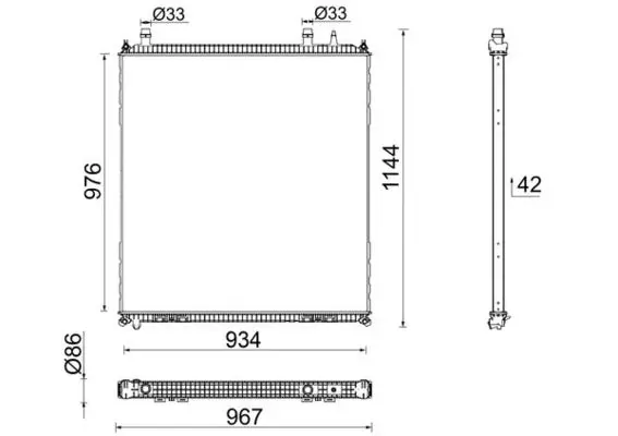 Радиатор CR106000P Mahle Original