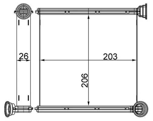 Радиатор печки AH256000S Mahle Original