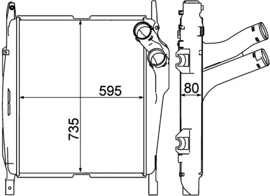 Интеркулер CI270000P Mahle Original
