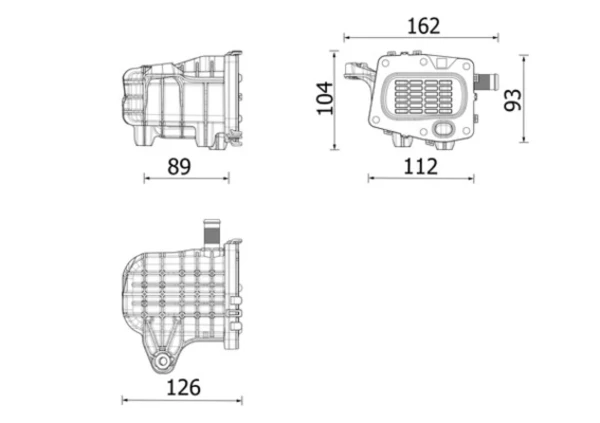 Радиатор системы EGR CE41000P Mahle Original