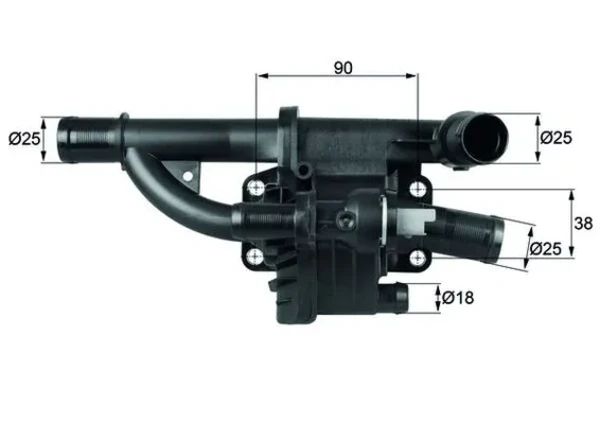 Корпус термостата TH4083 Mahle Original