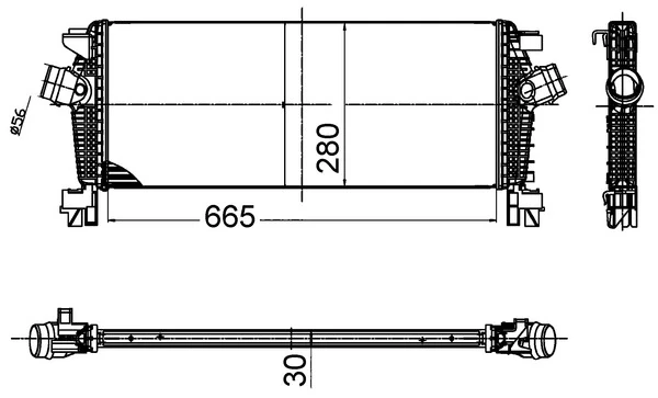 Интеркулер CI509000S Mahle Original