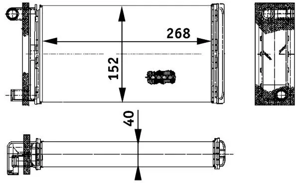 Радиатор печки AH121000P Mahle Original