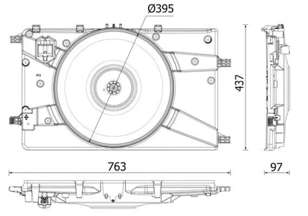 Электровентилятор охлаждения CFF546000P Mahle Original