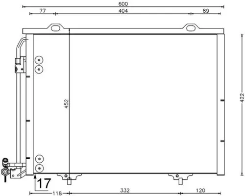 Радиатор кондиционера AC211001S Mahle Original