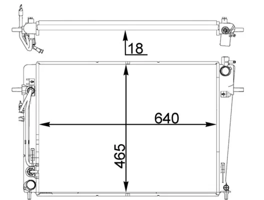 Радиатор CR1406000P Mahle Original