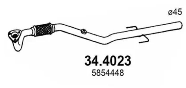 Приёмная труба 344023 Asso