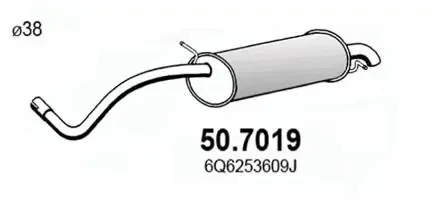 Глушитель задний 507019 Asso