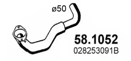 Передняя часть глушителя 581052 Asso