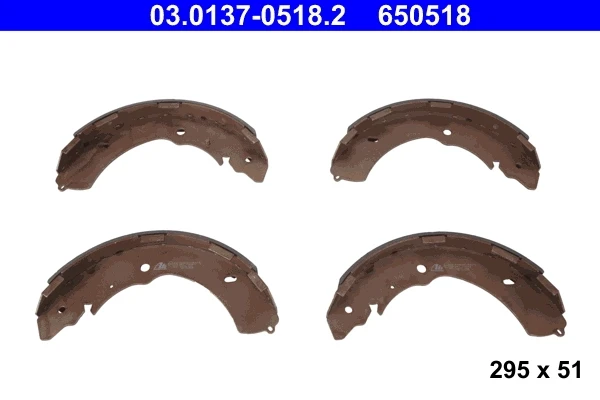 Задние барабанные колодки 03013705182 ATE