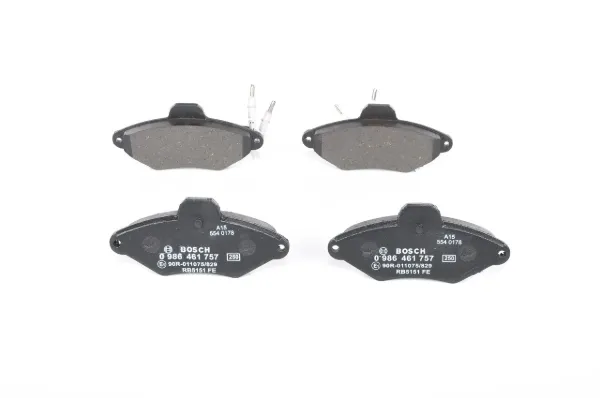 Передние тормозные колодки 0986461757 Bosch