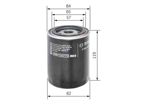 Масляный фильтр 0986452000 Bosch