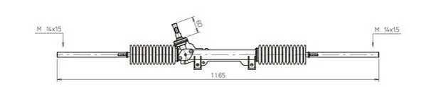 Рулевая рейка CI4031 General Ricambi