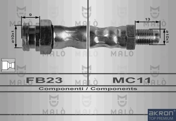 Задний тормозной шланг 8459 Akron Malo