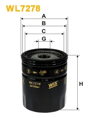 Масляный фильтр WL7278 WIX