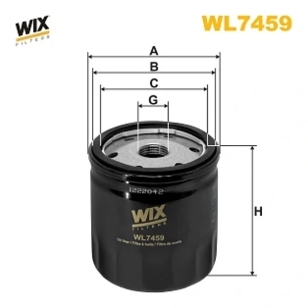 Масляный фильтр WL7459 WIX