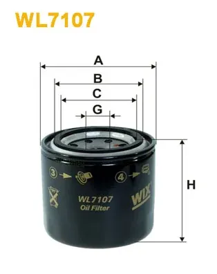 Масляный фильтр WL7107 WIX