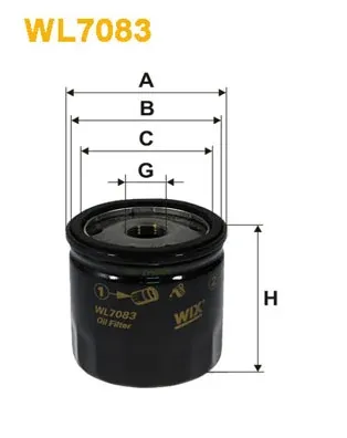 Масляный фильтр WL7083 WIX